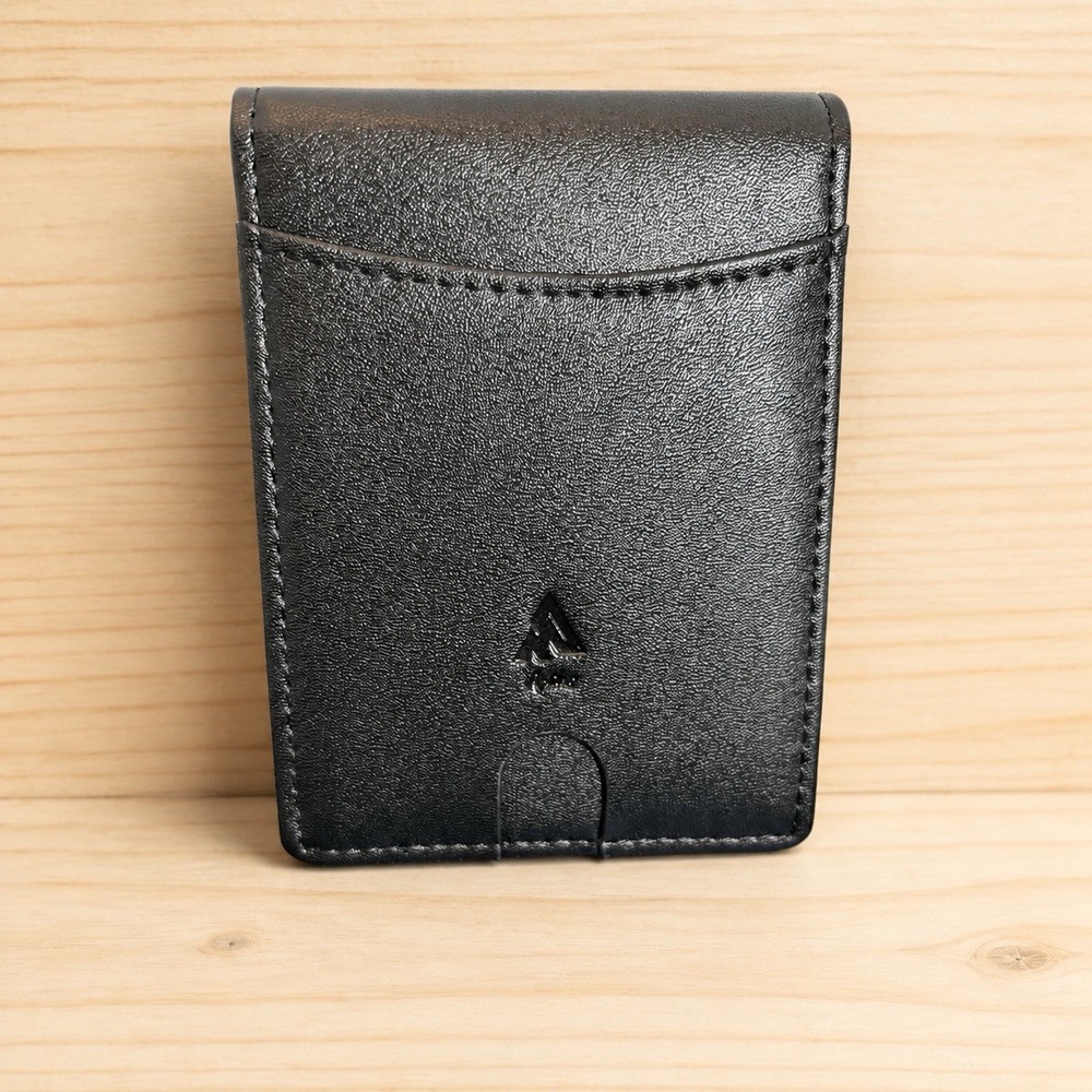 Aplihs Men's Black RFID Bifold Wallet Money Clip ID Window Gift Box New[J]